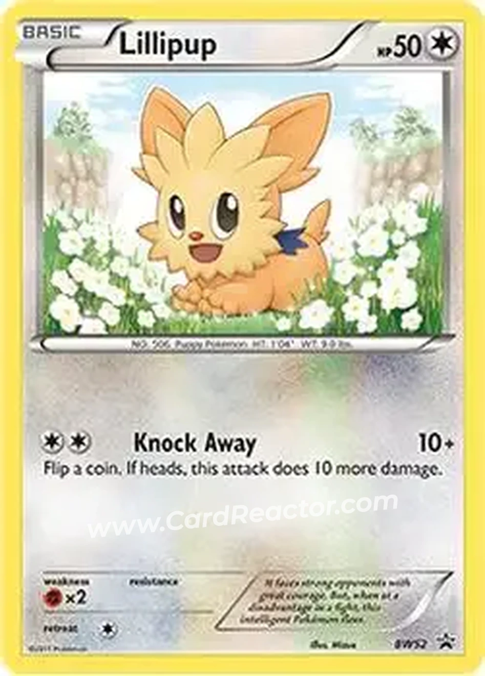 2011 Pokemon BW Black Star Promos #BW52 - Lillipup - Front