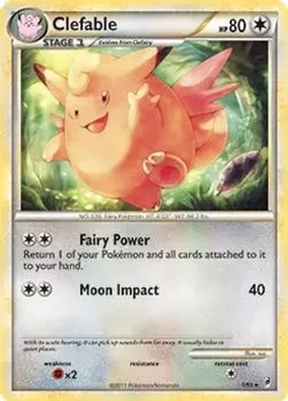 2011 Pokemon Call of Legends #1/95 - Clefable