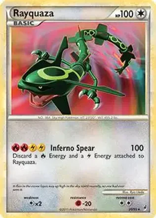 2011 Pokemon Call of Legends #20/95 - Rayquaza EX