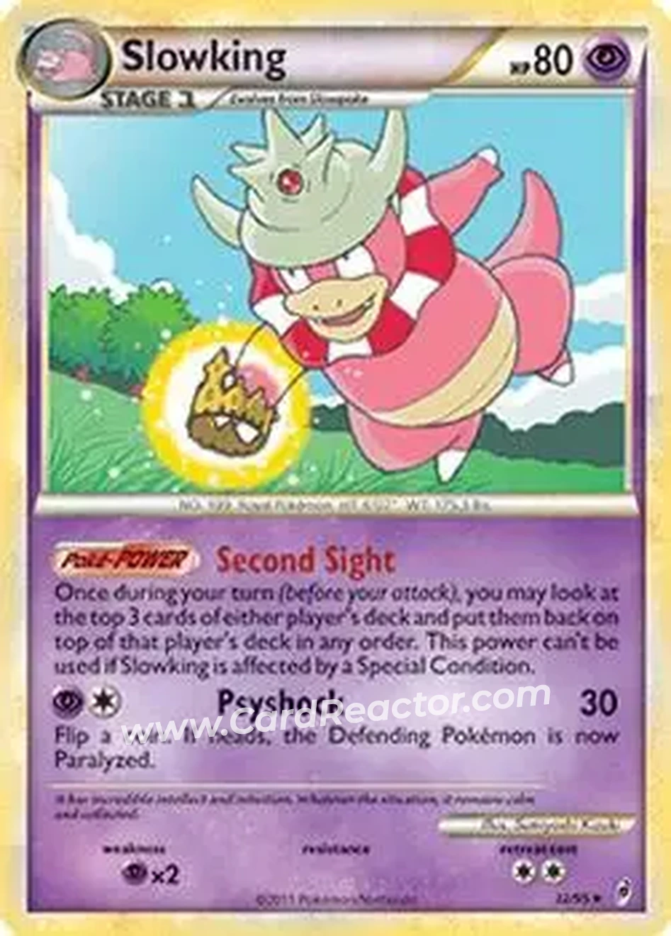 2011 Pokemon Call of Legends #32/95 - Slowking - Front