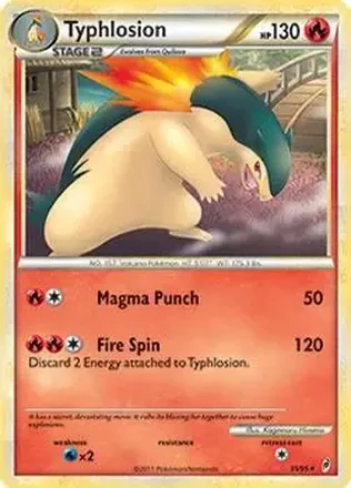 2011 Pokemon Call of Legends #35/95 - Ethan's Typhlosion