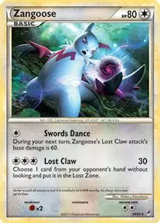2011 Pokemon Call of Legends #39/95 - Zangoose
