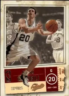 2004-05 Fleer Authentix #7 - Manu Ginóbili - San Antonio Spurs