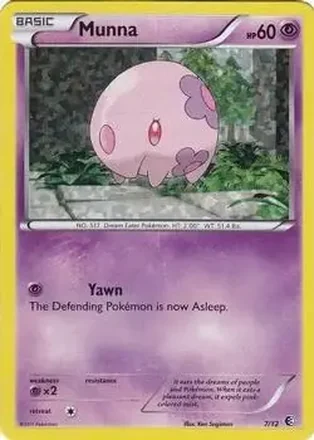 2011 Pokemon McDonald's Collection #7 - Munna