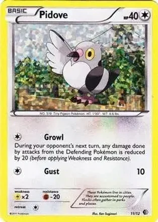 2011 Pokemon McDonald's Collection #11 - Pidove