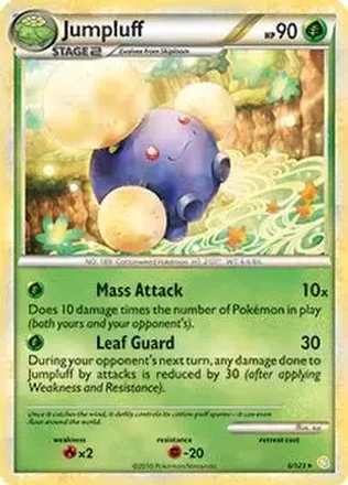 2010 Pokemon HeartGold & SoulSilver #6/123 - Jumpluff