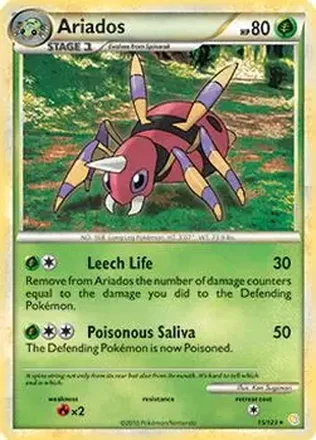 2010 Pokemon HeartGold & SoulSilver #15/123 - アリアドス