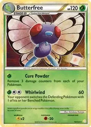 2010 Pokemon HeartGold & SoulSilver #16/123 - Butterfree