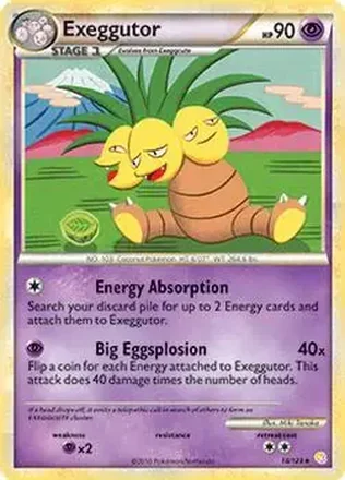 2010 Pokemon HeartGold & SoulSilver #18/123 - Exeggutor