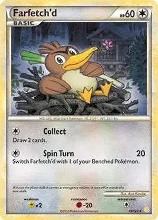 2010 Pokemon HeartGold & SoulSilver #19/123 - Farfetch'd
