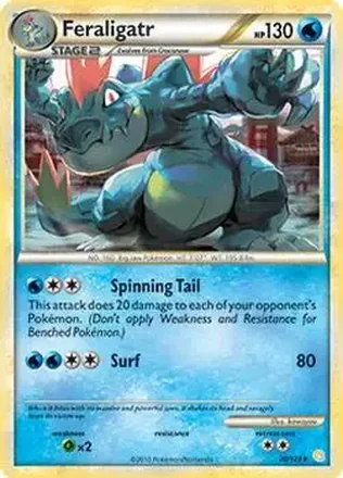 2010 Pokemon HeartGold & SoulSilver #20/123 - Feraligatr
