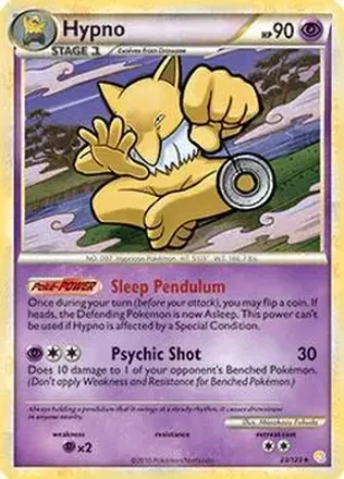 2010 Pokemon HeartGold & SoulSilver #23/123 - Hypno