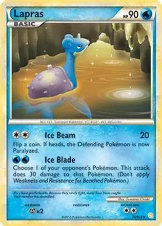 2010 Pokemon HeartGold & SoulSilver #24/123 - Lapras
