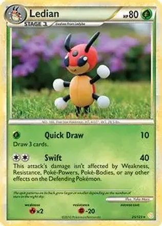 2010 Pokemon HeartGold & SoulSilver #25/123 - Ledian