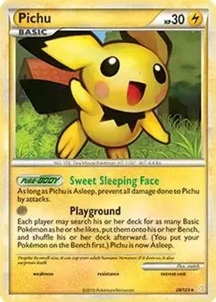 2010 Pokemon HeartGold & SoulSilver #28/123 - Ethan's Pichu