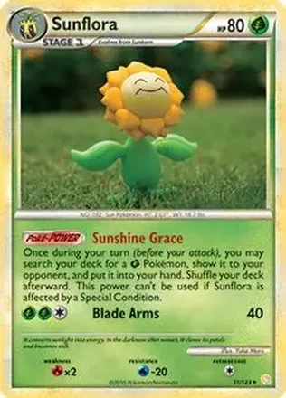 2010 Pokemon HeartGold & SoulSilver #31/123 - Sunflora