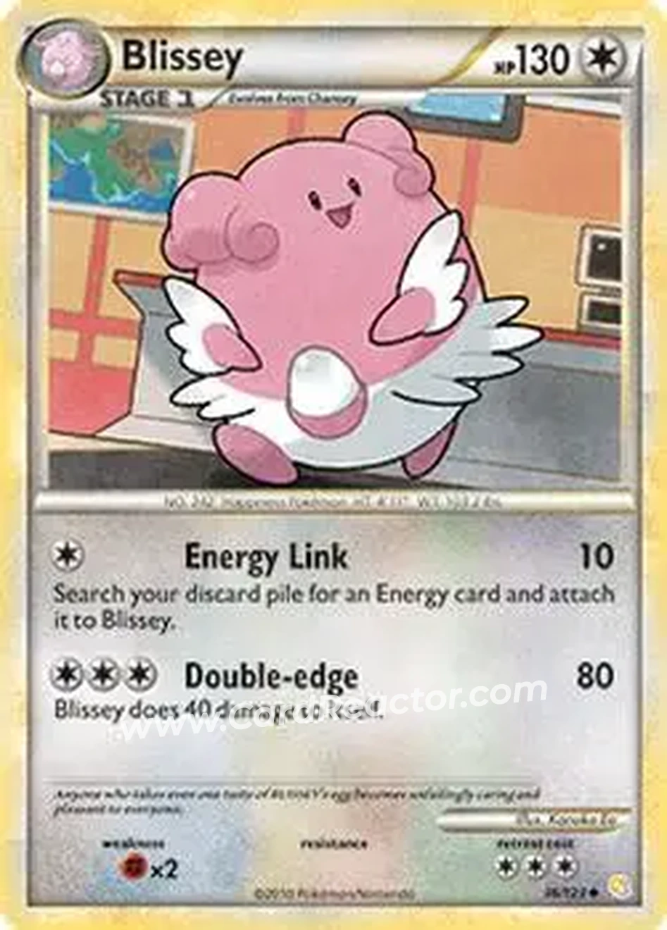 2010 Pokemon HeartGold & SoulSilver #36/123 - Blissey ex - Front