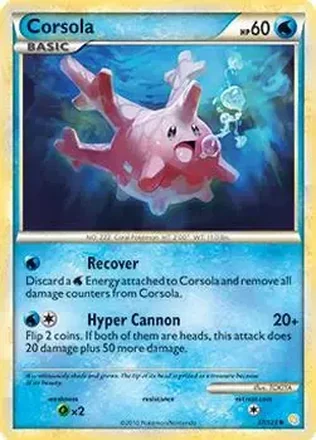2010 Pokemon HeartGold & SoulSilver #37/123 - Galarian Corsola
