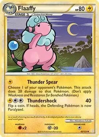 2010 Pokemon HeartGold & SoulSilver #42/123 - Flaaffy