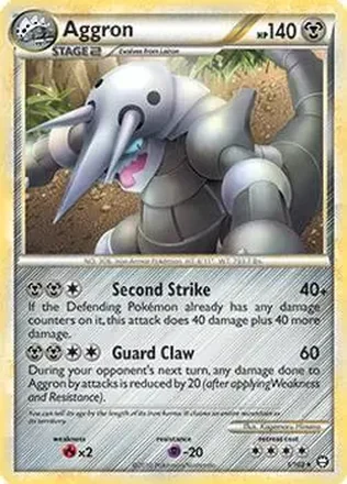 2010 Pokemon HeartGold & SoulSilver Triumphant #1/102 - Aggron