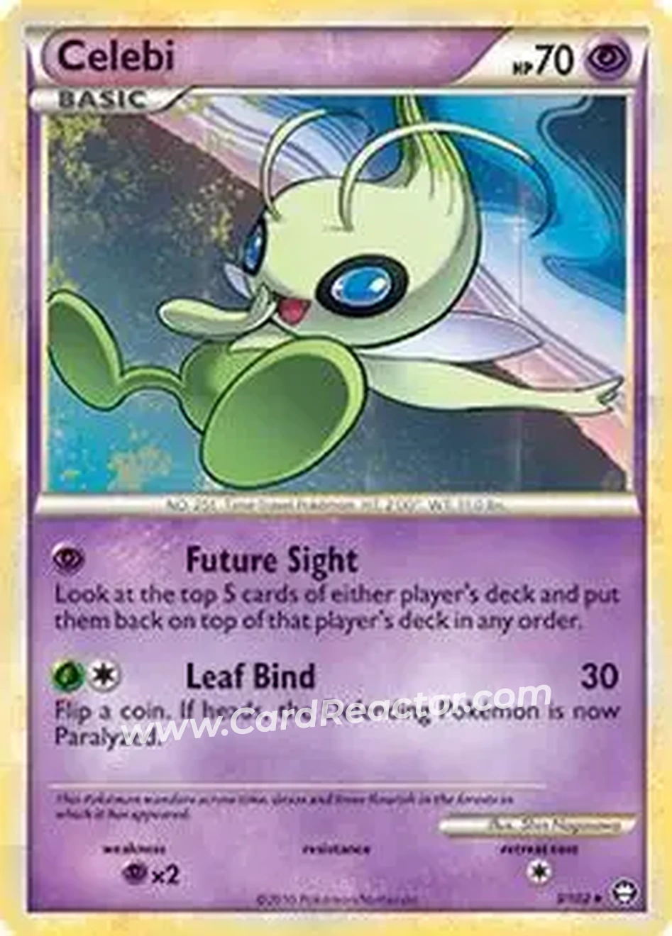 2010 Pokemon HeartGold & SoulSilver Triumphant #3/102 - Shining Celebi - Front