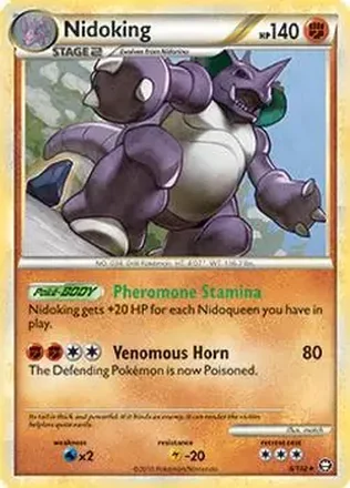 2010 Pokemon HeartGold & SoulSilver Triumphant #6/102 - Nidoking