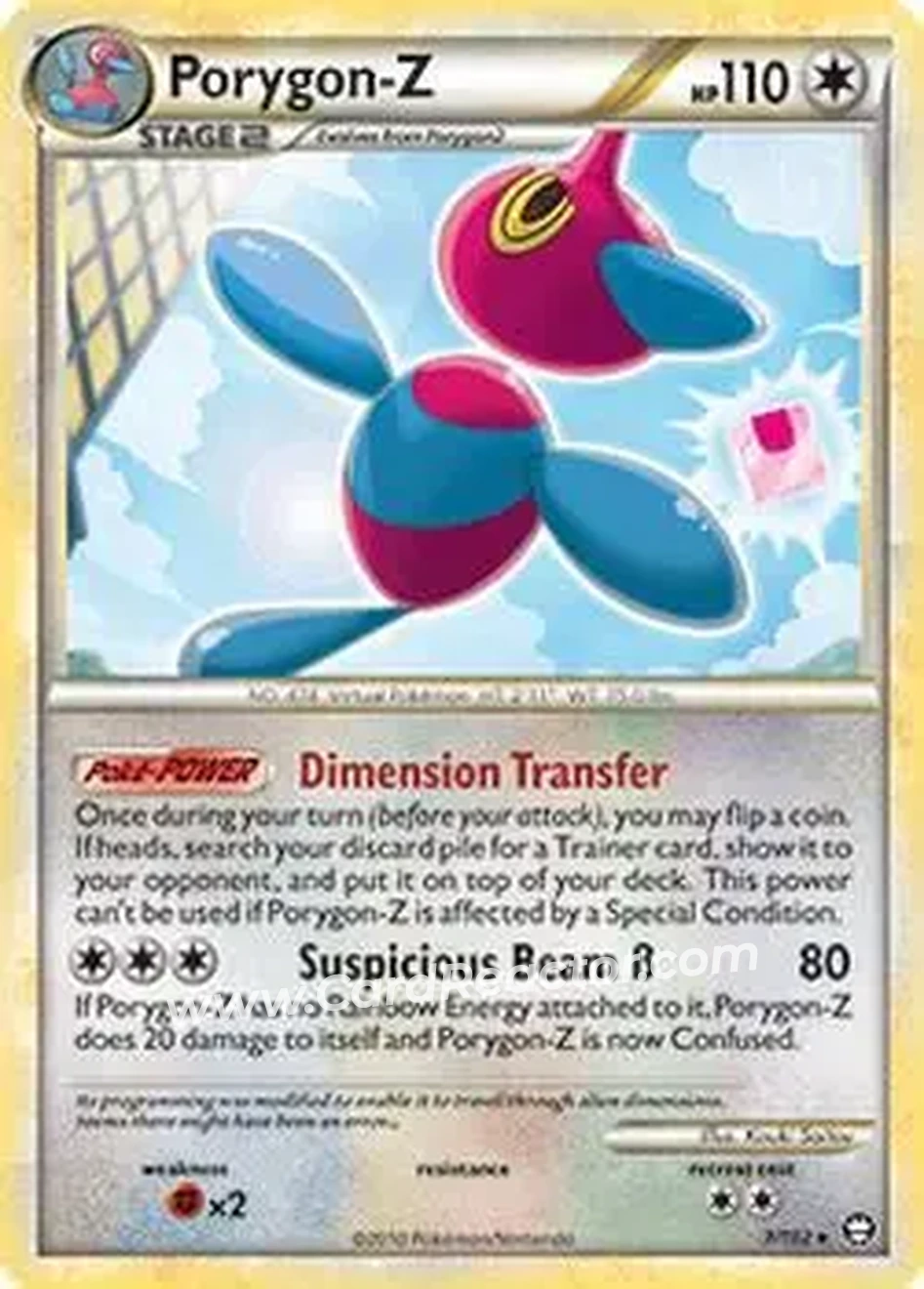 2010 Pokemon HeartGold & SoulSilver Triumphant #7/102 - ロケット団のポリゴンZ - Front