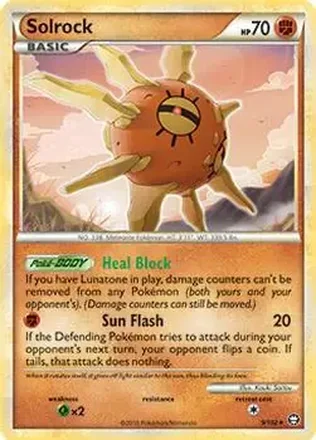 2010 Pokemon HeartGold & SoulSilver Triumphant #9/102 - Solrock
