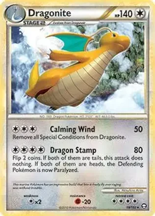 2010 Pokemon HeartGold & SoulSilver Triumphant #18/102 - Dragonite