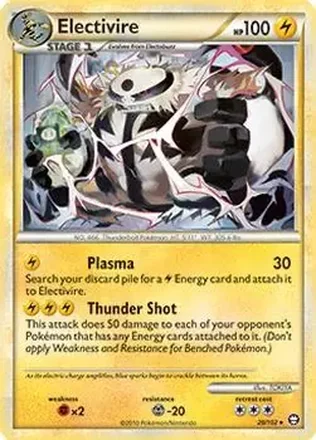 2010 Pokemon HeartGold & SoulSilver Triumphant #20/102 - Electivire ex
