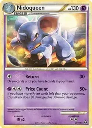 2010 Pokemon HeartGold & SoulSilver Triumphant #28/102 - Nidoqueen