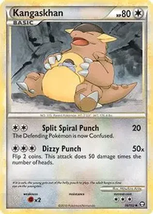 2010 Pokemon HeartGold & SoulSilver Triumphant #36/102 - Kangaskhan