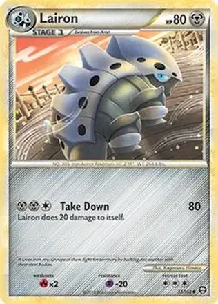 2010 Pokemon HeartGold & SoulSilver Triumphant #37/102 - Lairon