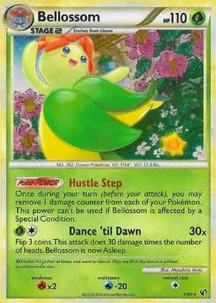 2010 Pokemon HeartGold & SoulSilver Undaunted #1/90 - Bellossom
