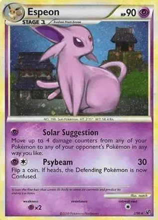 2010 Pokemon HeartGold & SoulSilver Undaunted #2/90 - Espeon