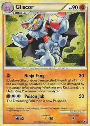 2010 Pokemon HeartGold & SoulSilver Undaunted #4/90 - Gliscor