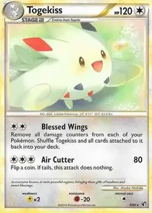 2010 Pokemon HeartGold & SoulSilver Undaunted #9/90 - Togekiss