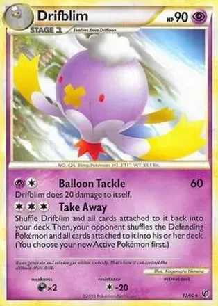 2010 Pokemon HeartGold & SoulSilver Undaunted #12/90 - Drifblim