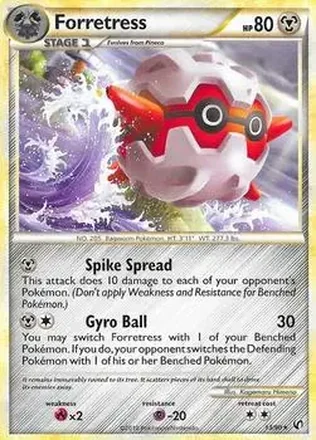 2010 Pokemon HeartGold & SoulSilver Undaunted #13/90 - フォレトス