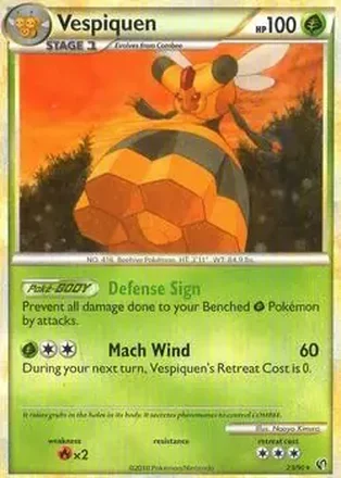 2010 Pokemon HeartGold & SoulSilver Undaunted #23/90 - ビークイン