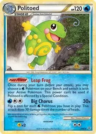 2010 Pokemon HeartGold & SoulSilver Unleashed #7/95 - Politoed