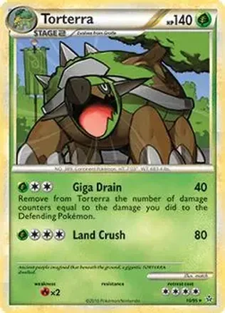 2010 Pokemon HeartGold & SoulSilver Unleashed #10/95 - Torterra ex