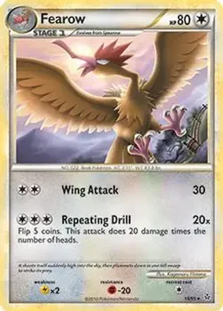 2010 Pokemon HeartGold & SoulSilver Unleashed #15/95 - Fearow