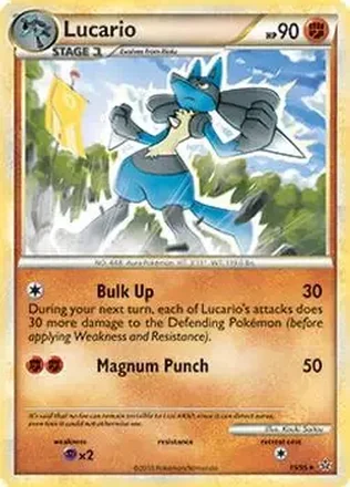 2010 Pokemon HeartGold & SoulSilver Unleashed #19/95 - Lucario