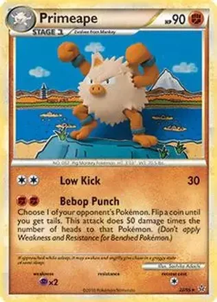 2010 Pokemon HeartGold & SoulSilver Unleashed #22/95 - Primeape