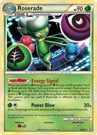 2010 Pokemon HeartGold & SoulSilver Unleashed #23/95 - Cynthia's Roserade