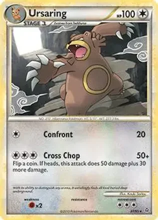 2010 Pokemon HeartGold & SoulSilver Unleashed #27/95 - Ursaring