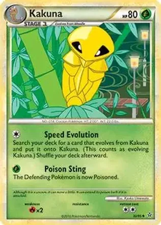 2010 Pokemon HeartGold & SoulSilver Unleashed #32/95 - Kakuna