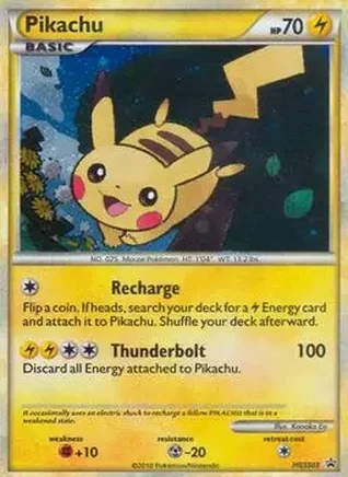 2010 Pokemon HGSS Black Star Promos #HGSS03 - Pikachu