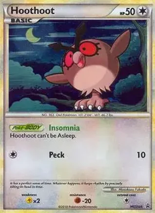 2010 Pokemon HGSS Black Star Promos #HGSS05 - Hoothoot